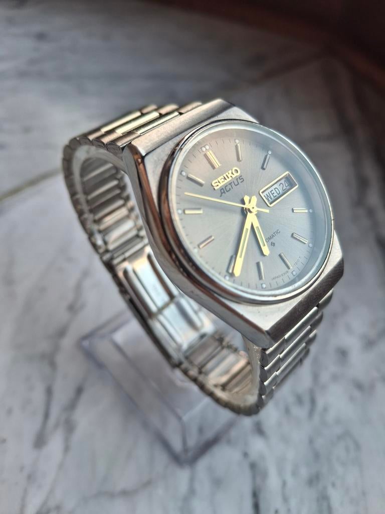 Vintage Seiko Actus Automatic Day-Date – Japan – jaren 70, Verzenden, Seiko