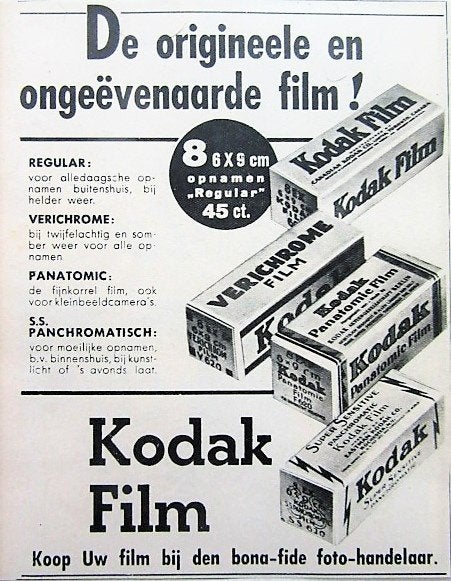 41 vintage advertenties Kodak 31-82 film camera foto Brownie, Ophalen of Verzenden, Fototoestel
