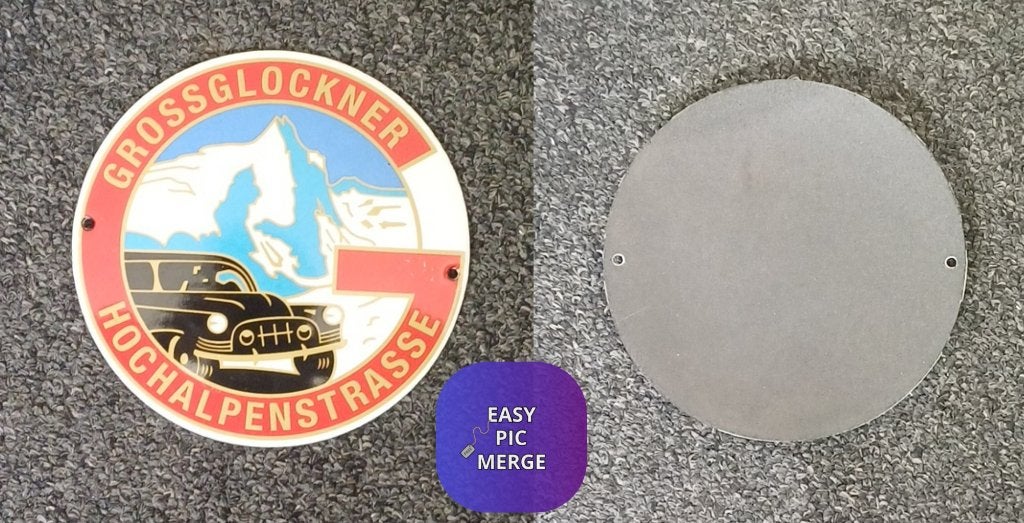 Grossglockner Hochalpenstrasse bombe emaille bord, Ophalen of Verzenden