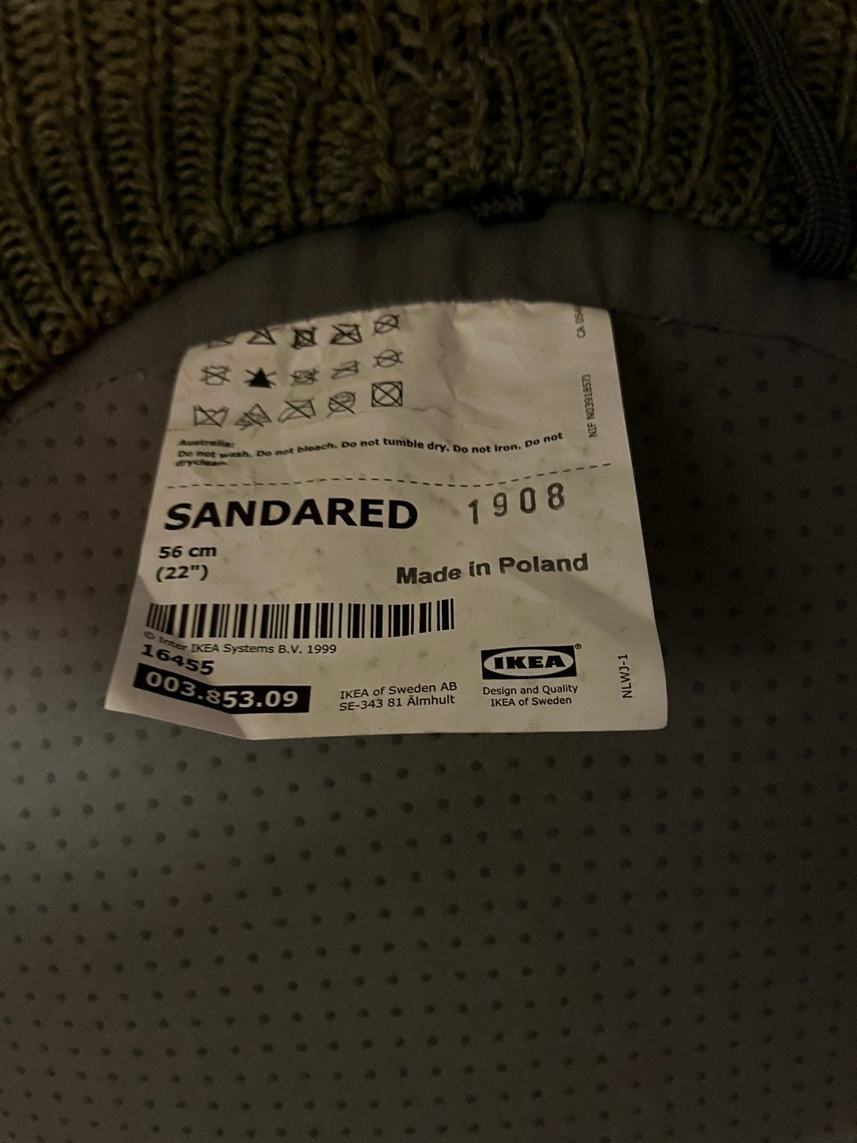 Poef van Ikea, Ophalen, Overige materialen, Gebruikt, Rond
