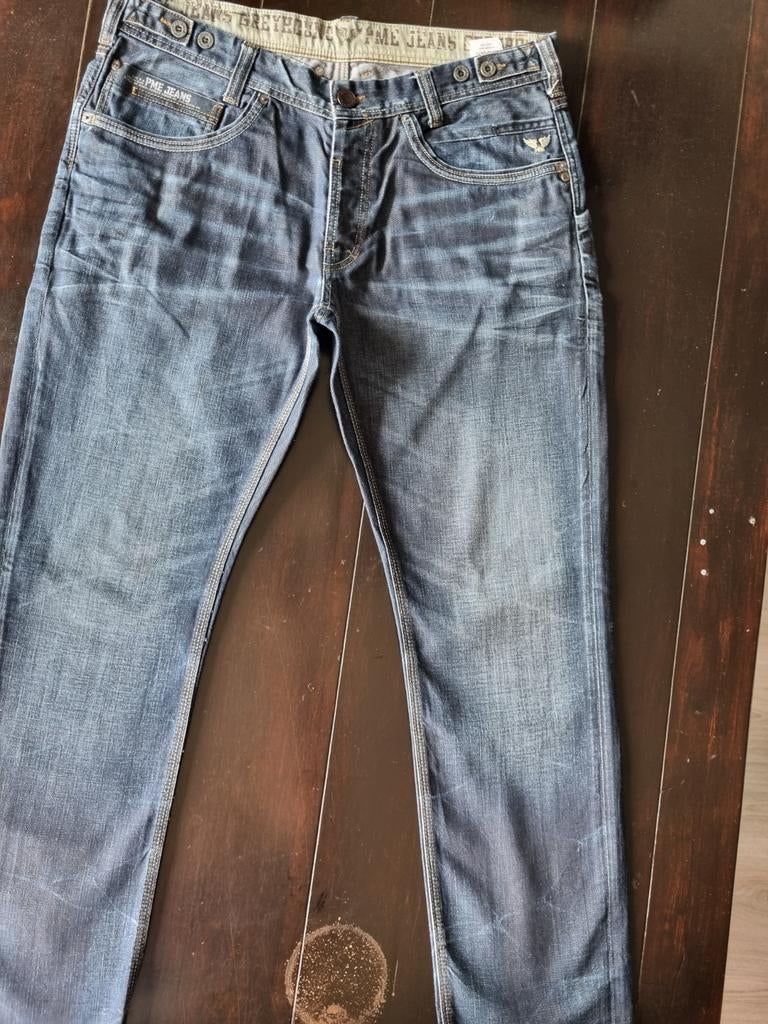 ZGAN CLASSIC PME LEGEND GREYHOUND STRAIGHT FIT JEANS 36/32!!, W36 - W38 (confectie 52/54), Blauw, Pall Mall PME Legend, Ophalen of Verzenden