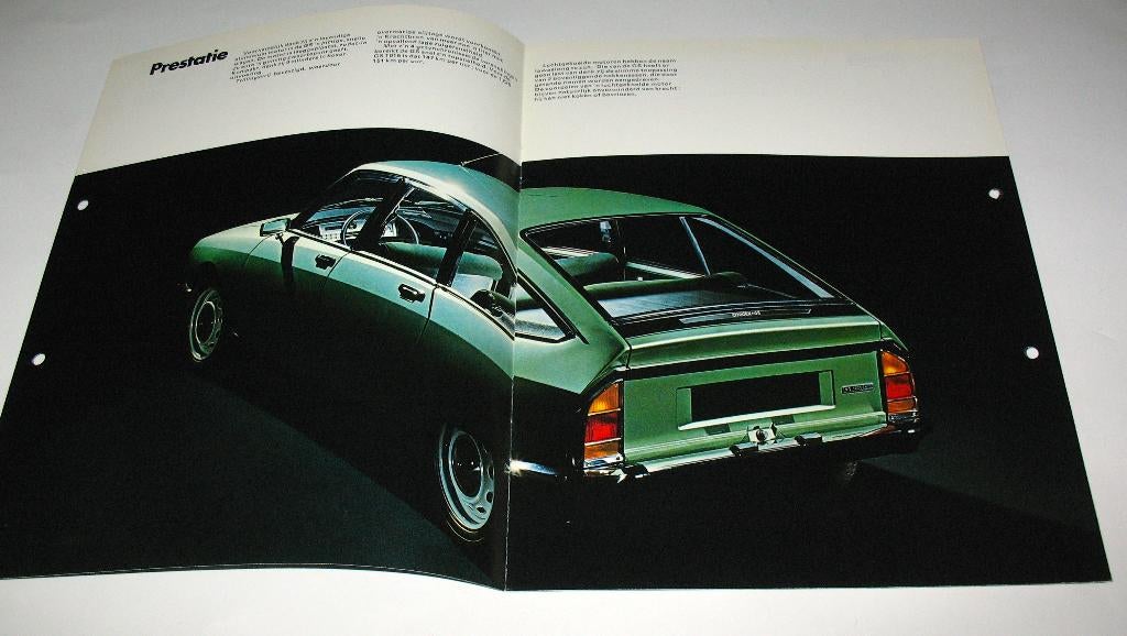 Autofolder Citroen GS 1220 berline break 1972 citroën, Ophalen of Verzenden, Gelezen, Citroën