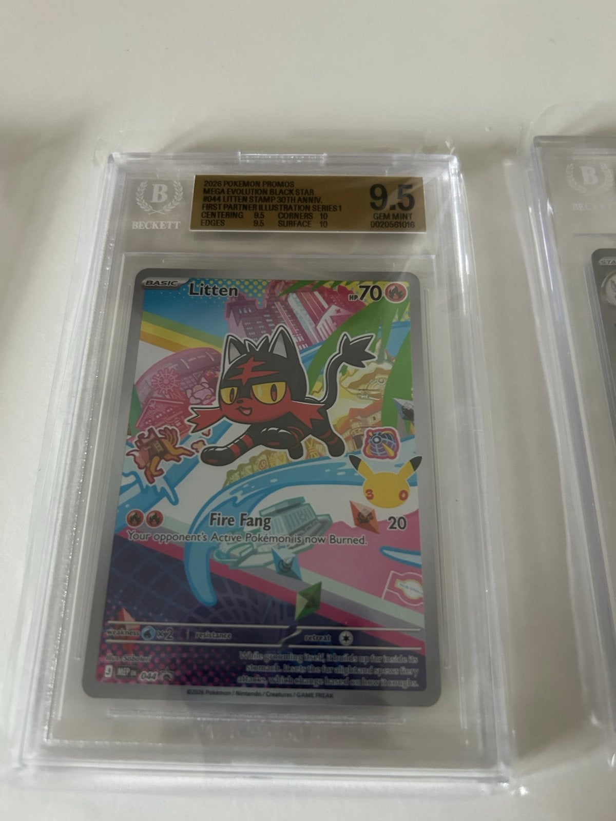Litten 2026 Pokémon Promos Mega Evolution Black Star BGS 9.5 ...