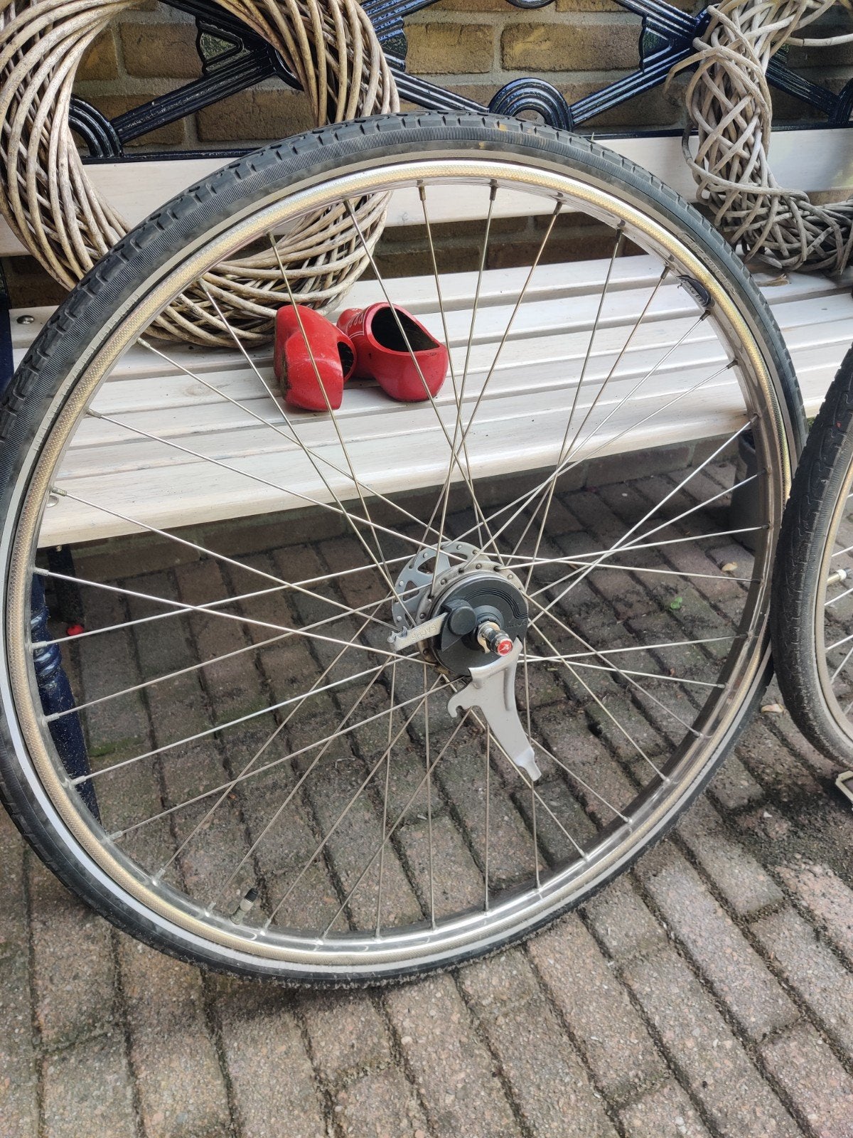 Fietswielen 28" Sachs (voor & achter) Gazelle Esprit, Ophalen, Band