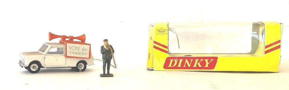 Mini Van  Dinky # 492 Election 'Vote For Somebody'., Ophalen of Verzenden, Gebruikt, Auto, Dinky Toys