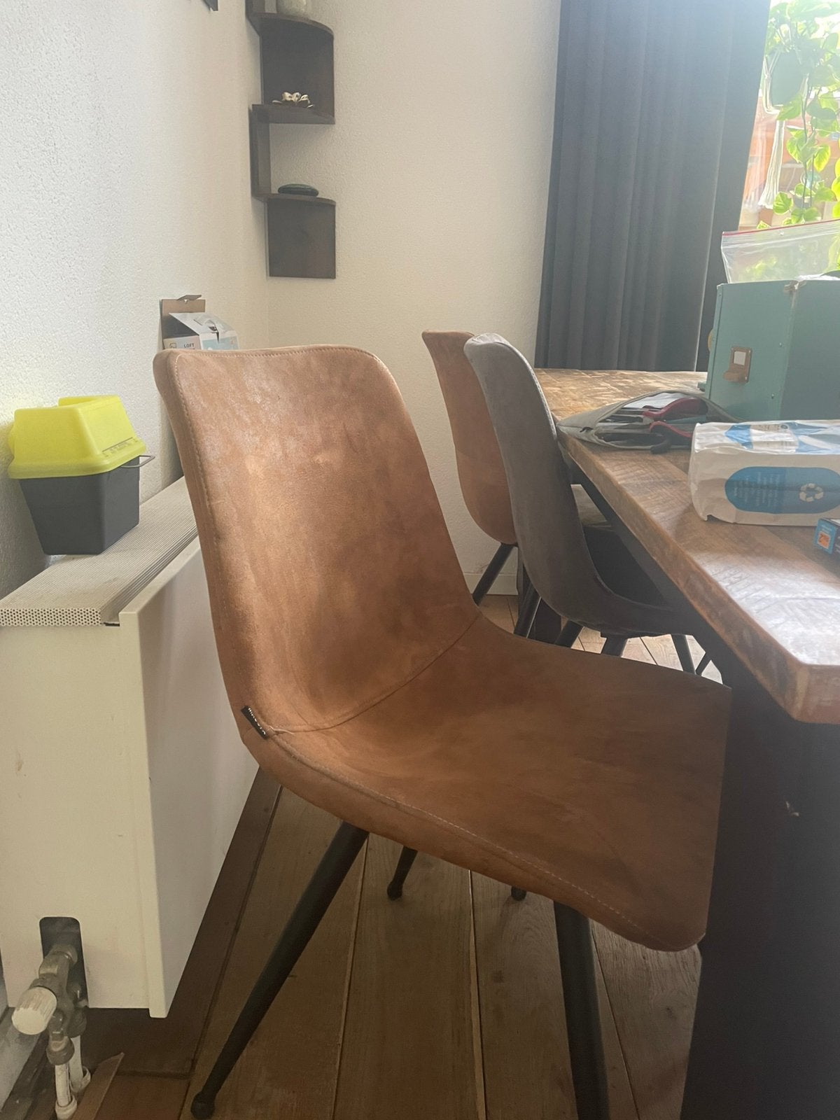 Mooie eetkamer stoelen, Ophalen, Zo goed als nieuw, Grijs, Vijf, Zes of meer stoelen