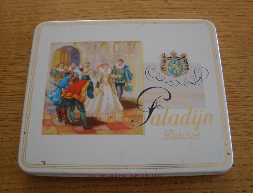 Oud sigaren blikje Paladijn - Petitos, Verzamelen, Ophalen of Verzenden, Zo goed als nieuw, Overige, Overige merken