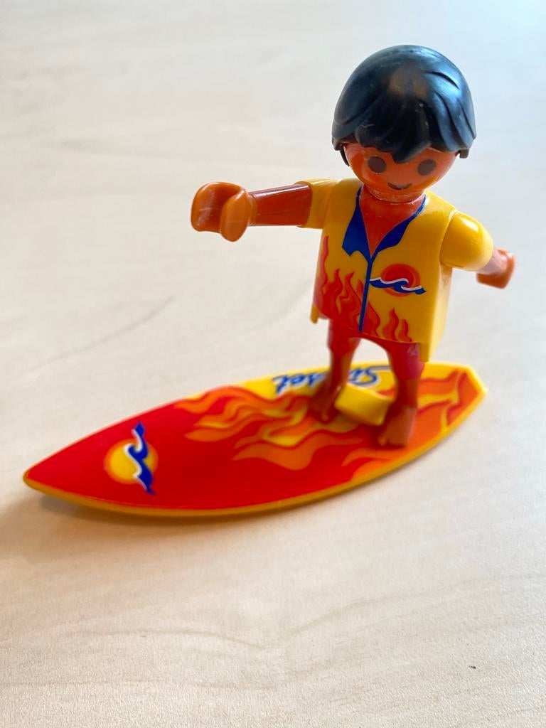 Playmobil Surfer met Surfplank - Zo goed als nieuw, Kinderen en Baby's, Speelgoed | Overig, Zo goed als nieuw, Jongen of Meisje