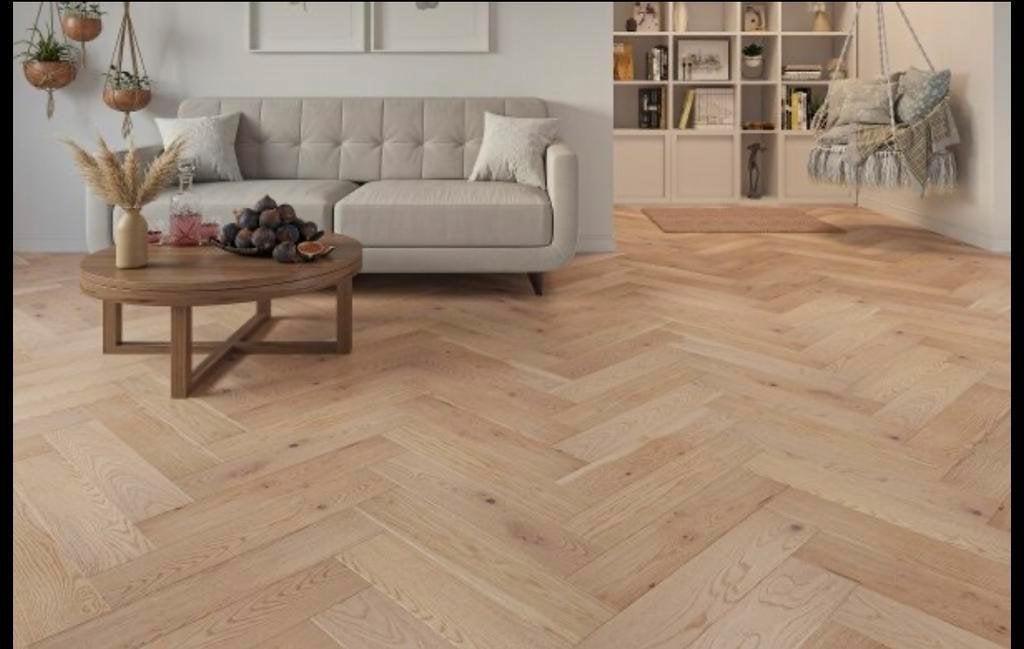 AANBIEDING DEZE WEEK! EIKEN VISGRAAT PARKET VLOEREN!, Huis en Inrichting, Stoffering | Vloerbedekking, Ophalen of Verzenden, Nieuw