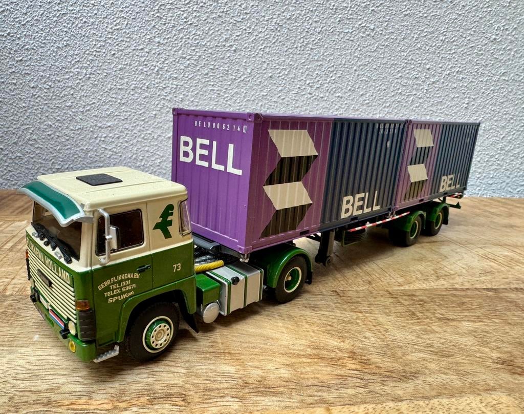 WSI Scania 1serie Gebr Flikkema met Pacton chassis WSI, Ophalen of Verzenden, Nieuw, Bus of Vrachtwagen, Wsi