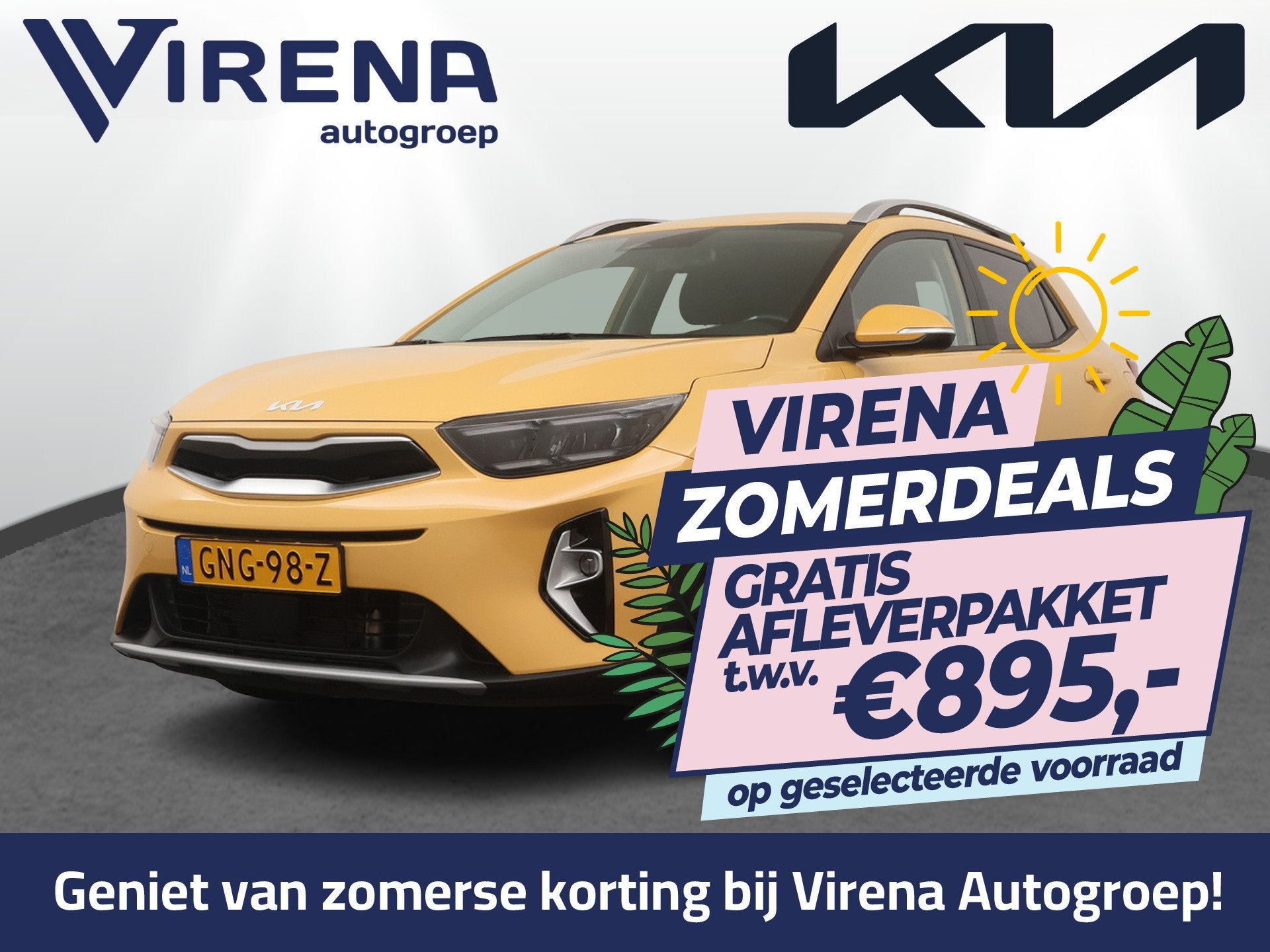 Kia Stonic 1.0 T-GDi MHEV DynamicPlusLine - Stoel/Stuurverwa