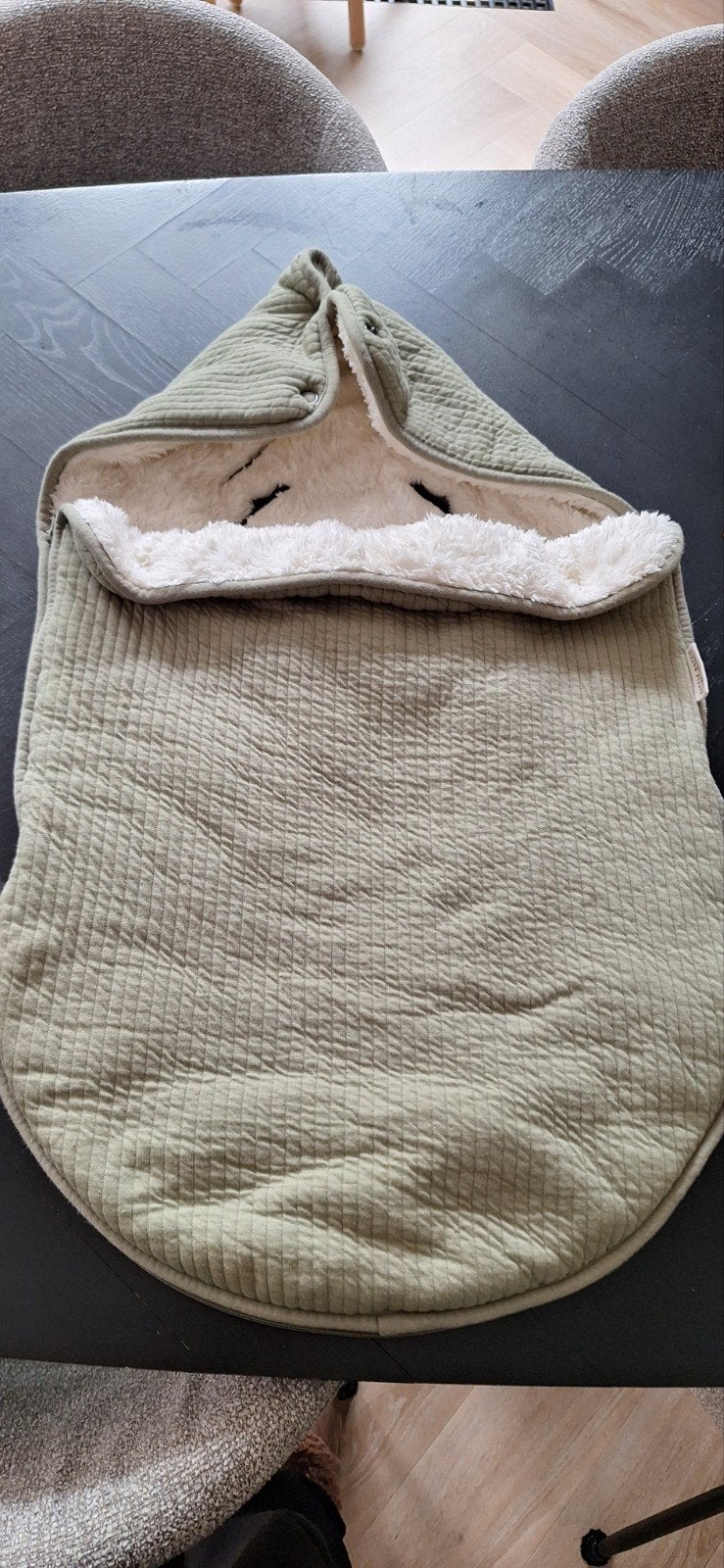 Voetenzak Little Dutch - Olive, Kinderen en Baby's, Dekens, Slaapzakjes en Inbakerproducten, Groen, Wasbaar, Ophalen of Verzenden