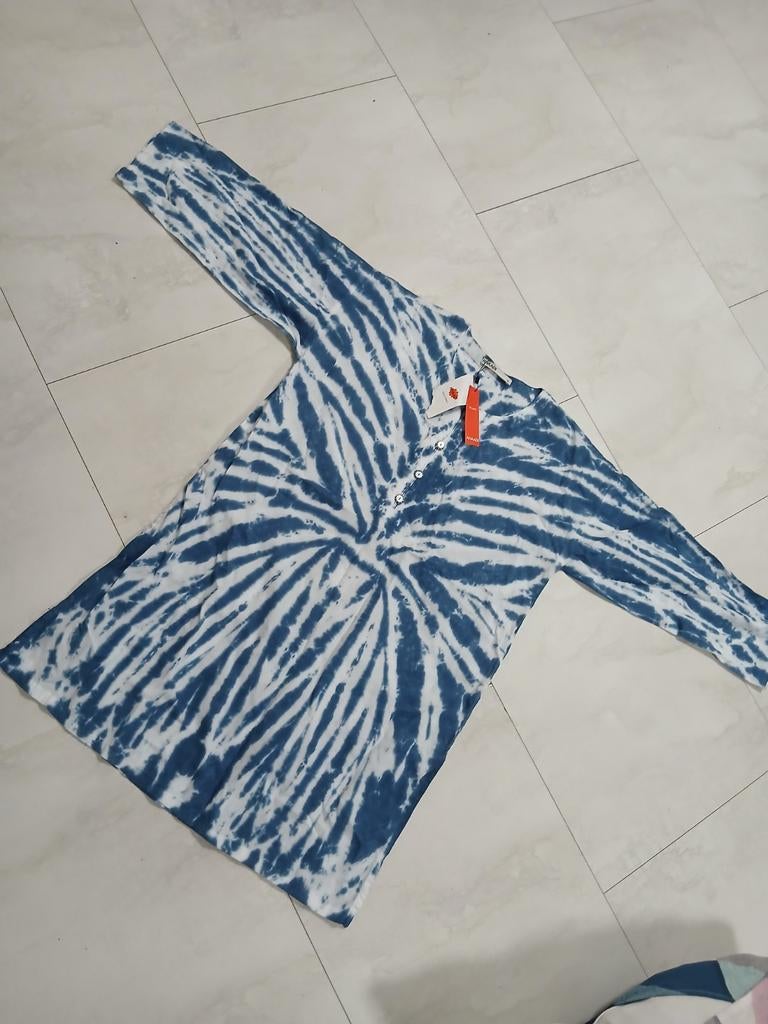 Nieuwe Khaadi Pakistaanse Kurta - Maat M, Maat 38/40 (M), Blauw, Nieuw, Ophalen of Verzenden
