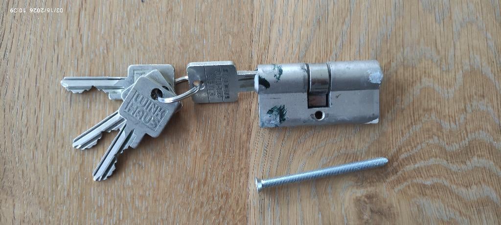 3 cylindersloten SKG**, Ophalen of Verzenden, Gebruikt, Rvs, Slot