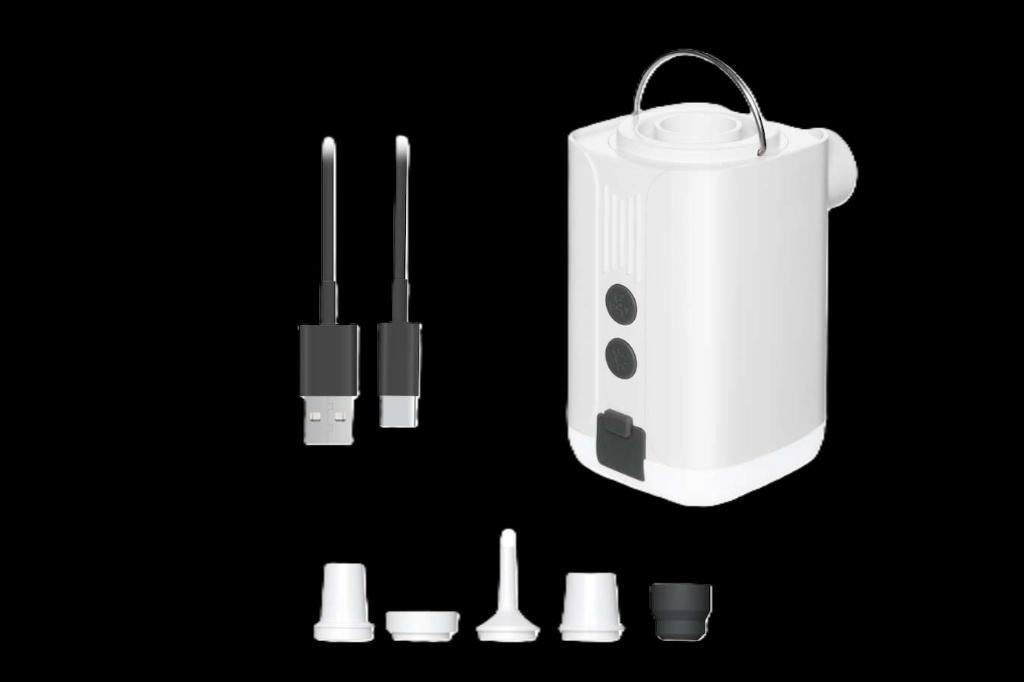 Draadloze Luchtpomp 5 in 1 met powerbank en lamp, Ophalen of Verzenden, Nieuw, Elektrisch