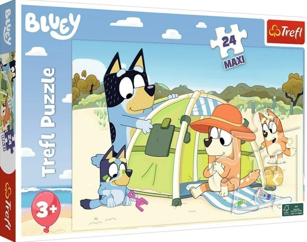 Bluey Maxi Puzzel - 24 stukjes - Trefl Legpuzzel, Ophalen of Verzenden, 10 tot 50 stukjes, Nieuw, 2 tot 4 jaar