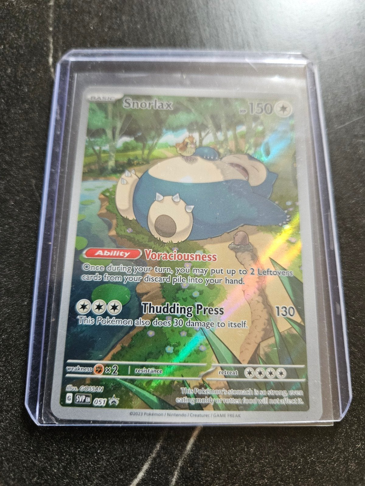 Snorlax Pokémon Kaart - SV P 051 - Zo goed als nieuw, Ophalen of Verzenden, Nieuw, Losse kaart, Foil