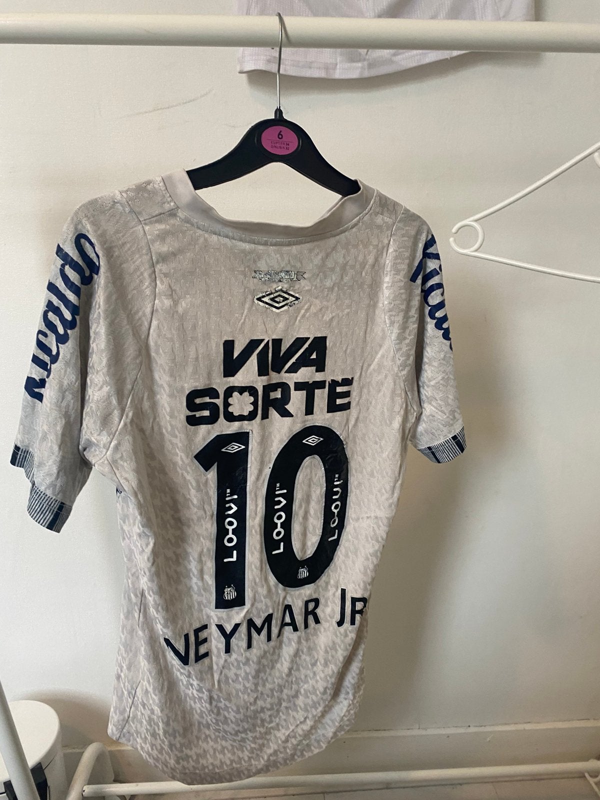 Santos fc shirt, Ophalen of Verzenden, Zo goed als nieuw, Maat 34 (XS) of kleiner, Korte mouw