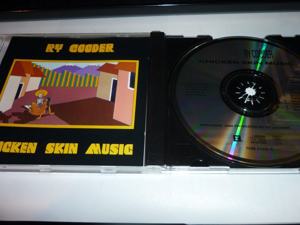 Ry Cooder de cd chicken skin music, Cd's en Dvd's, Cd's | Rock, Verzenden, Zo goed als nieuw, Poprock
