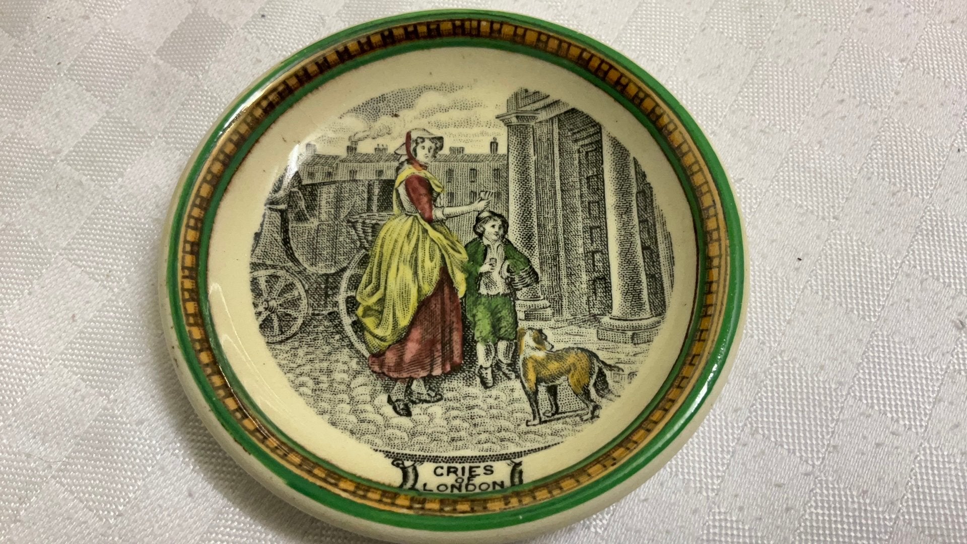 Adams boter schoteltje cries of london, antiek engeland, Ophalen of Verzenden