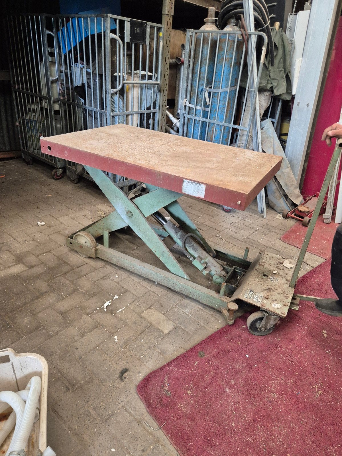 Schaarheftafel Atlas 1500 kg - 130x80 werkblad, Ophalen of Verzenden
