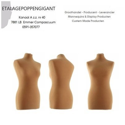 Paspoppen - Buste's Nieuw Div. Maten Huidskl. div. Poten EPG, Ophalen of Verzenden, Nieuw, Paspop