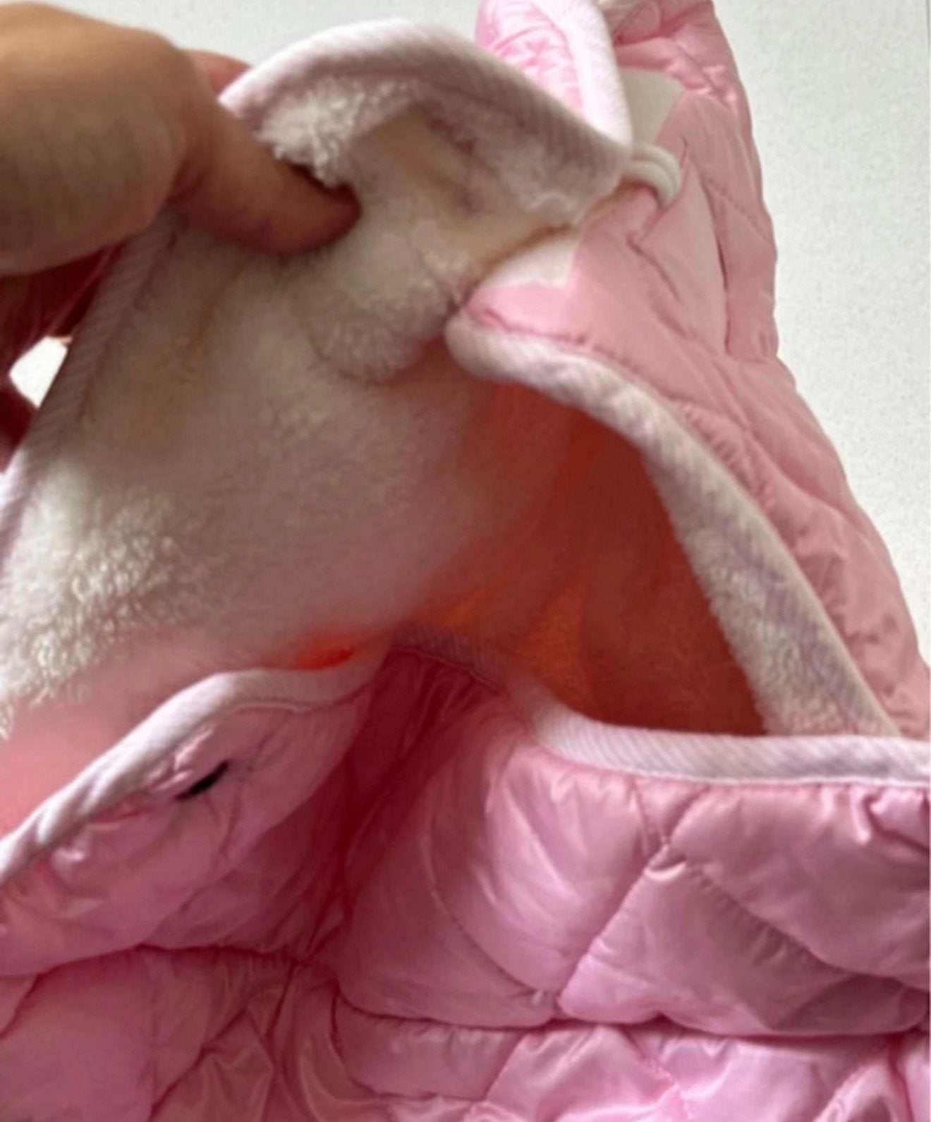 Roze baby slaapzak/voetenzak van Baby Anne-Cy, Zo goed als nieuw, Gevoerd, Roze, Slaapzak