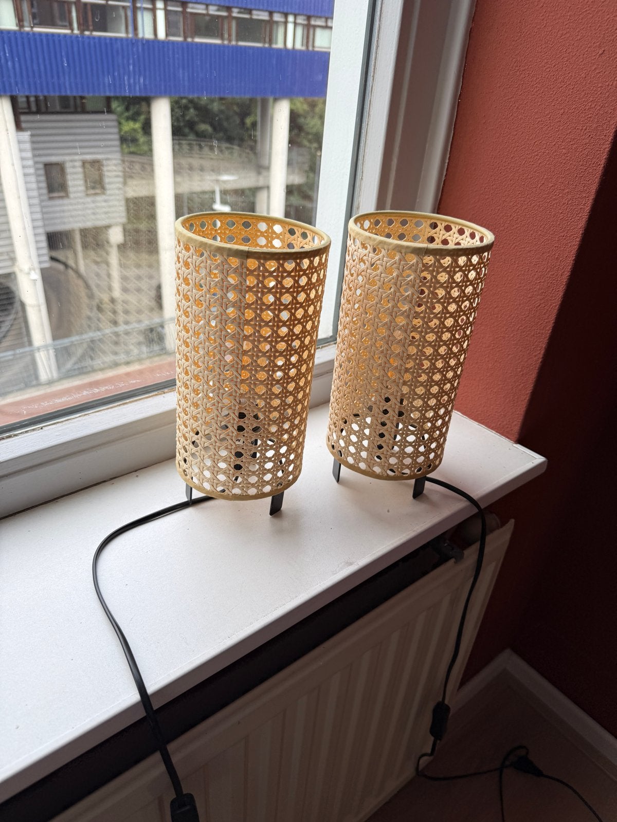 IKEA SAXHYTTAN tafellampen, verkleurd door de zon, Gebruikt, Vintage, E14 (klein), Sfeerlamp