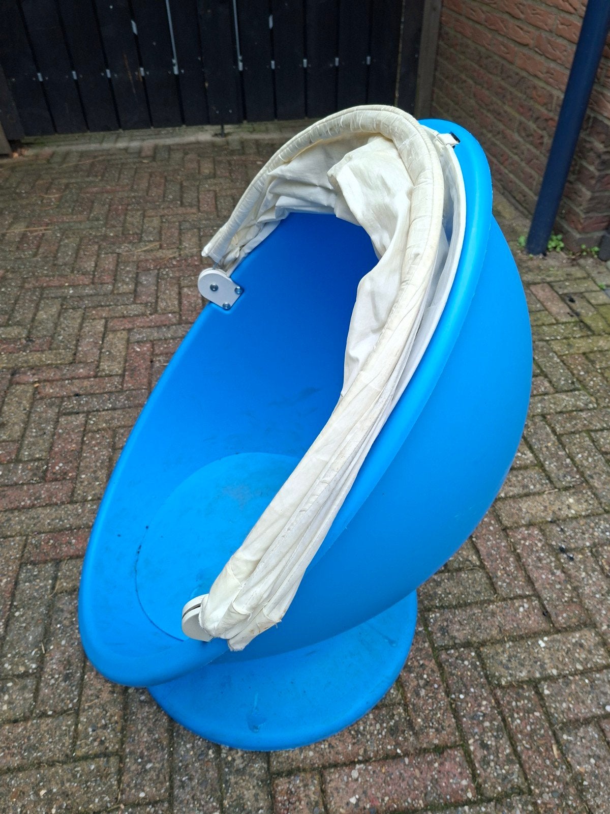 Blauwe Ei Stoel, Huis en Inrichting, Ophalen, Kunststof, Gebruikt, Blauw