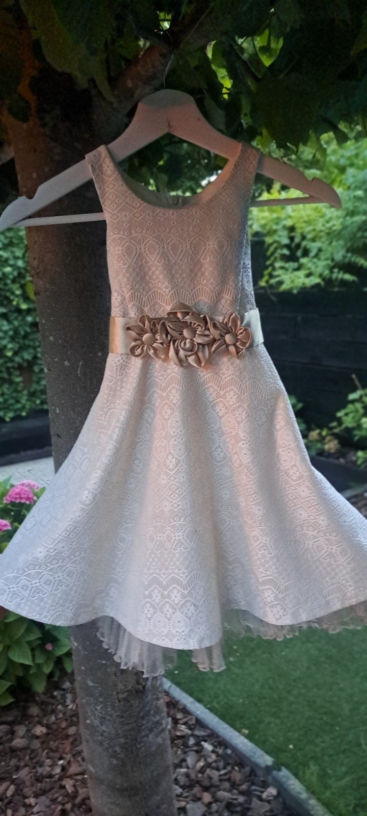 Bruidsmeisjes Jurk  Bonnie Jean 110 / 5 , Communie ,, Ophalen of Verzenden, Zo goed als nieuw, Meisje, Jurk of Rok