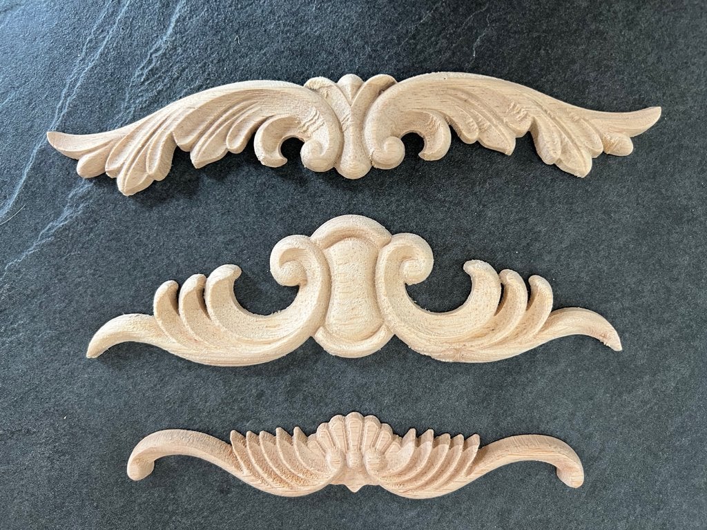 Houtsnijwerk ornament applique console hout, Huis en Inrichting, Woonaccessoires | Overige, Brocante, Nieuw, Ophalen of Verzenden