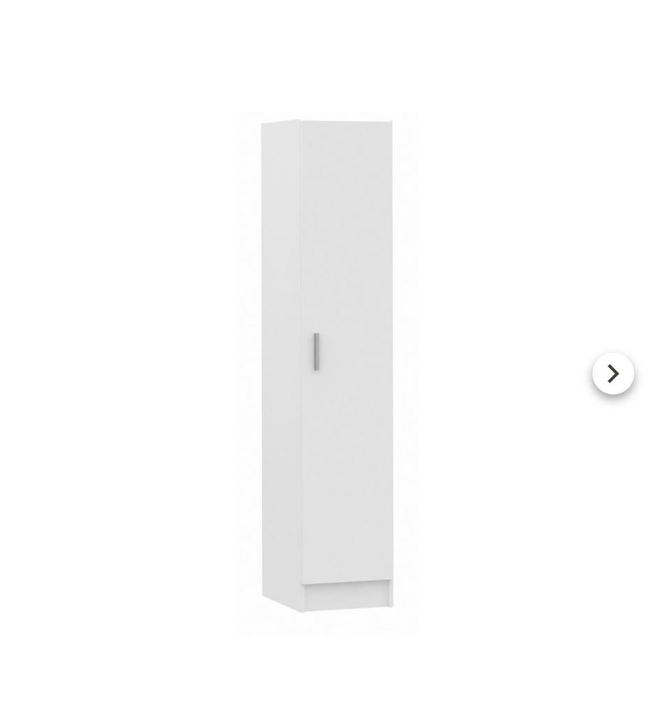 Witte Opbergkast met 1 Deur - Ideaal voor elke kamer, Ophalen, Gebruikt