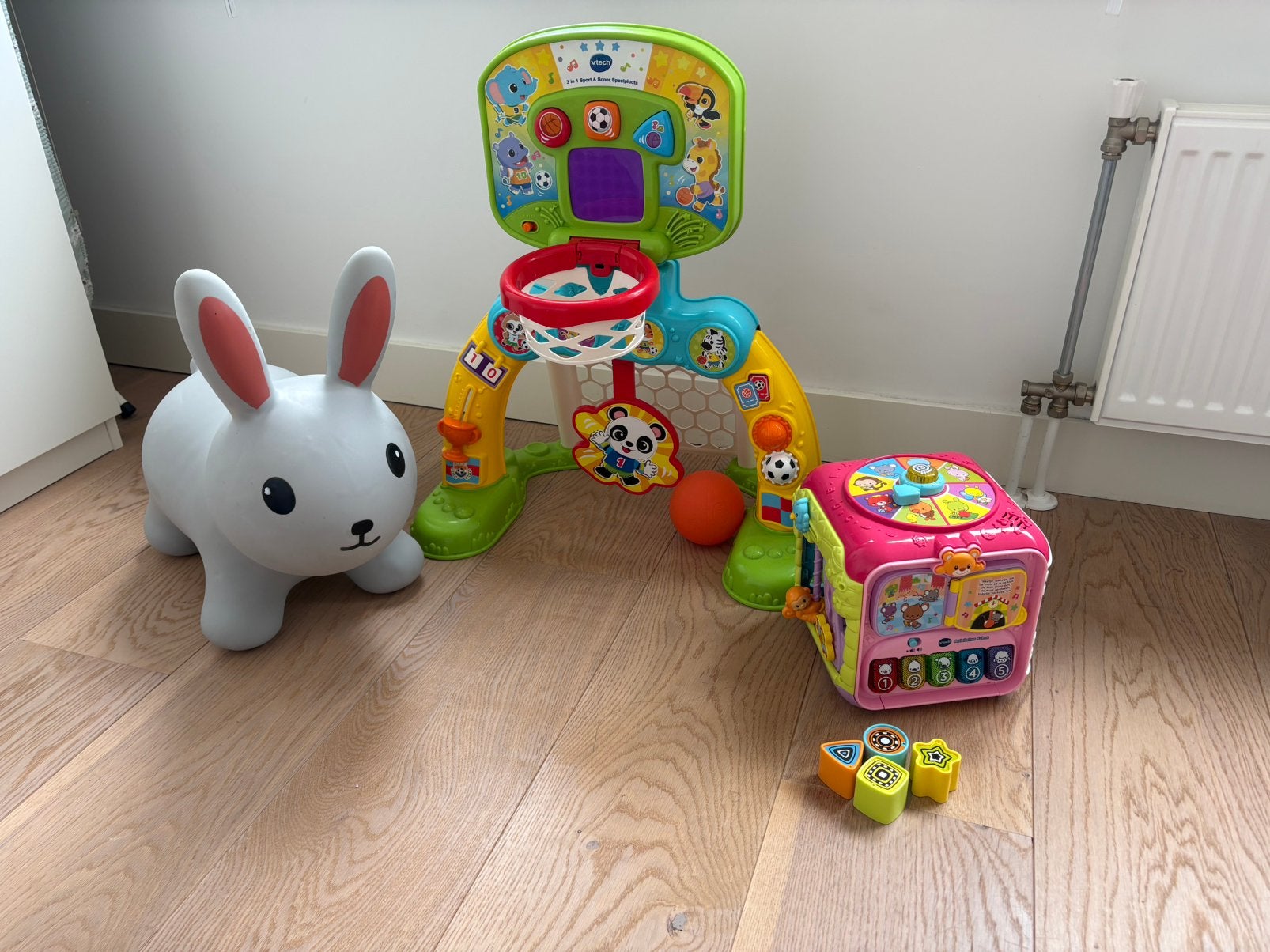Vtech sport n scoor, kubus en skippy vanaf 9maanden, Ophalen, Zo goed als nieuw