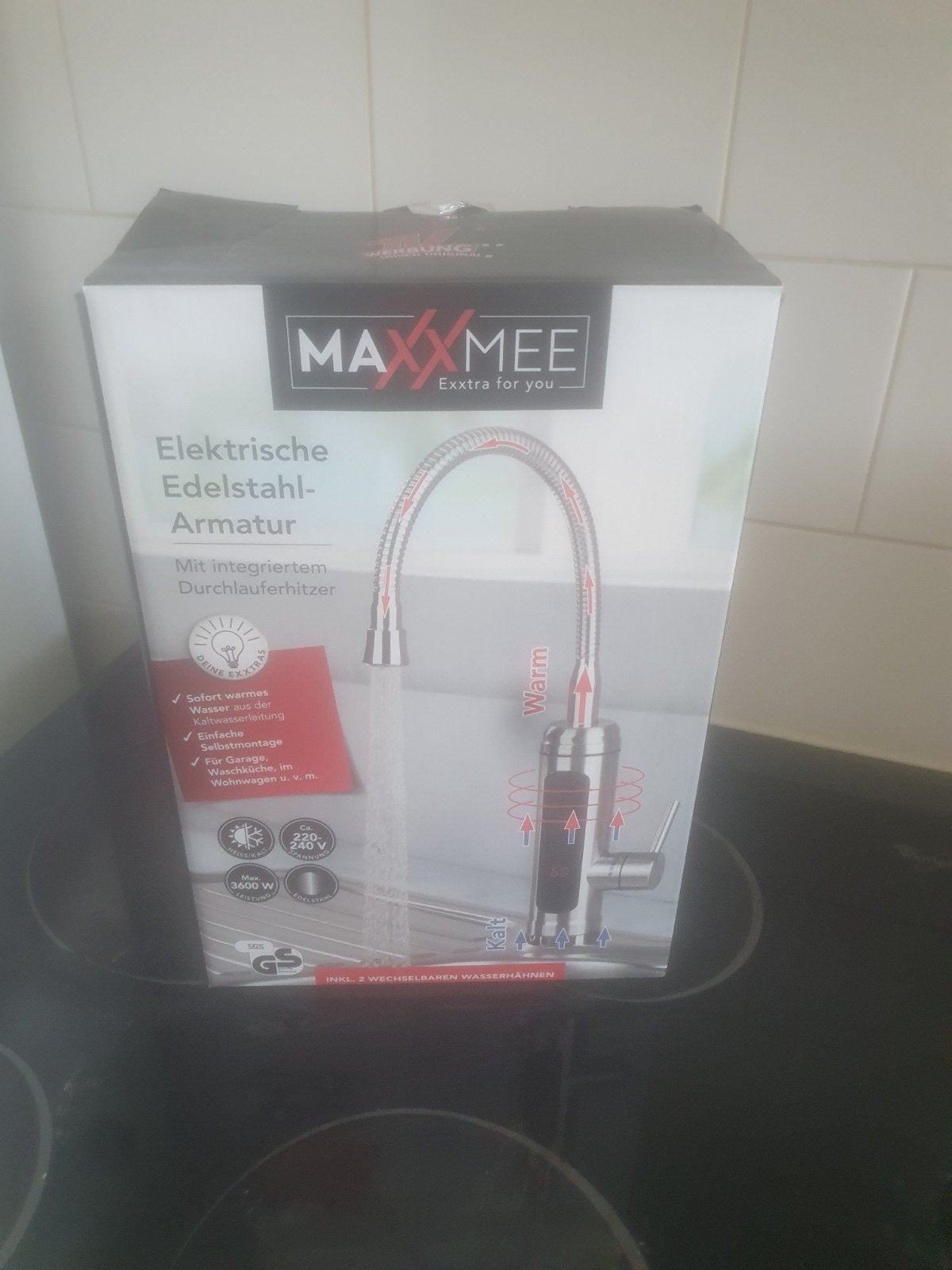 Elektrische RVS Kraan met Geïntegreerde Boiler, Ophalen, Nieuw, Rvs, Kraan