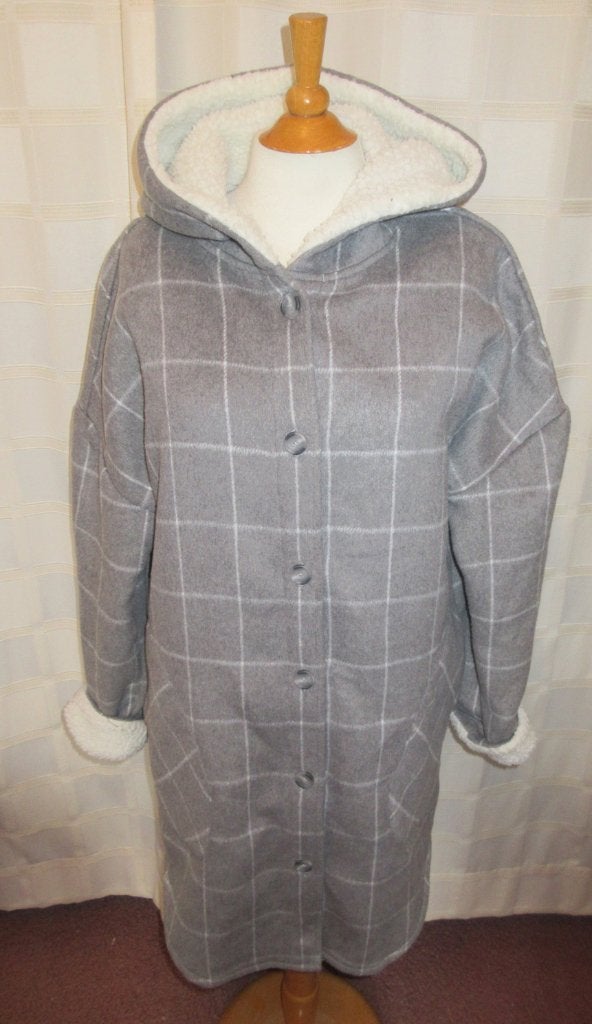 Grijze geruite Femme dames jas nieuw maat Smal Petite A46, Nieuw, Ophalen of Verzenden, Femme., Maat 36 (S)