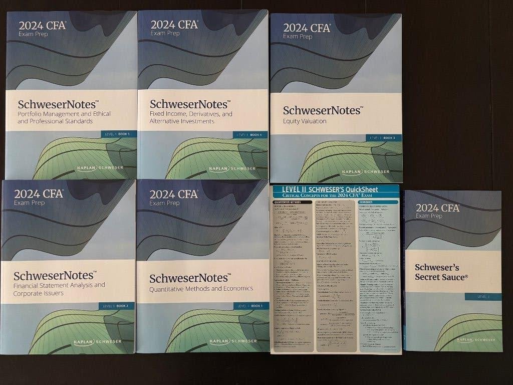 CFA level 2 boeken + secret sauce, Kaplan Schweser, Geld en Beleggen, Nieuw, Ophalen of Verzenden