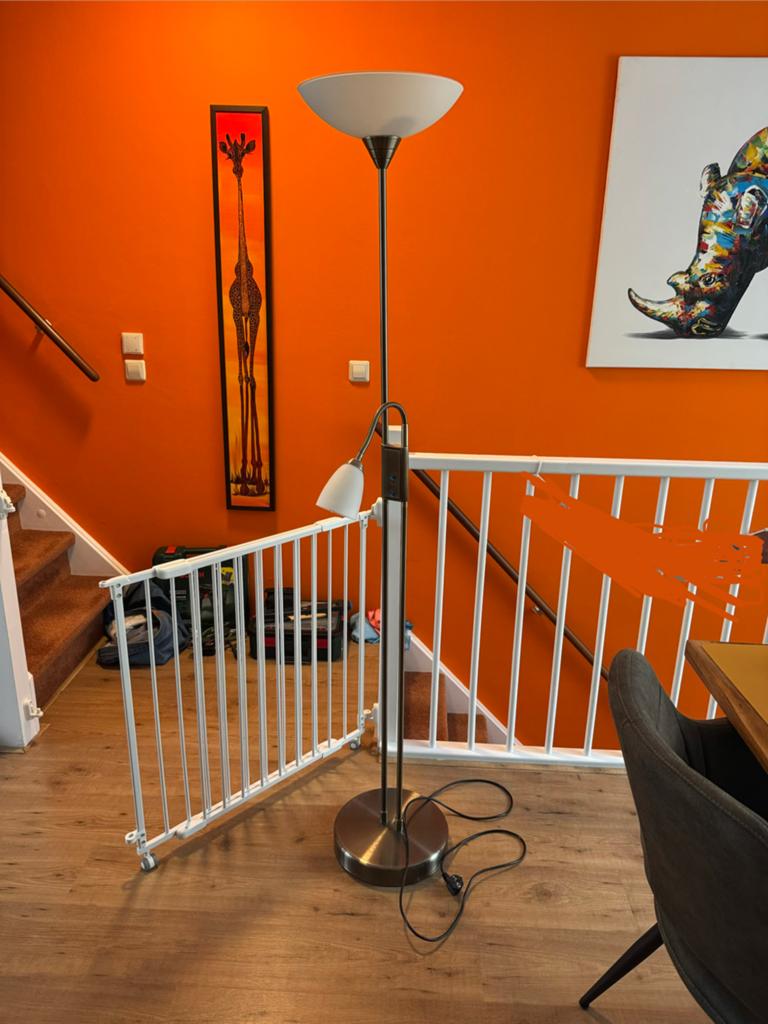 Staande lamp goud, Ophalen, Gebruikt, 150 tot 200 cm