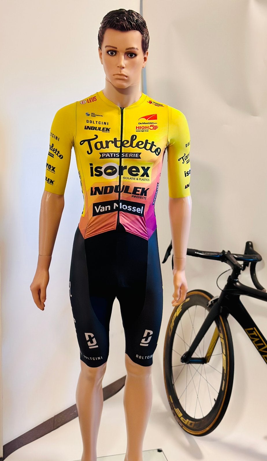 Wielrenkleding wielrenpak snelpak speedsuit maat S en M, Gebruikt, Ophalen of Verzenden, Bovenkleding, Heren