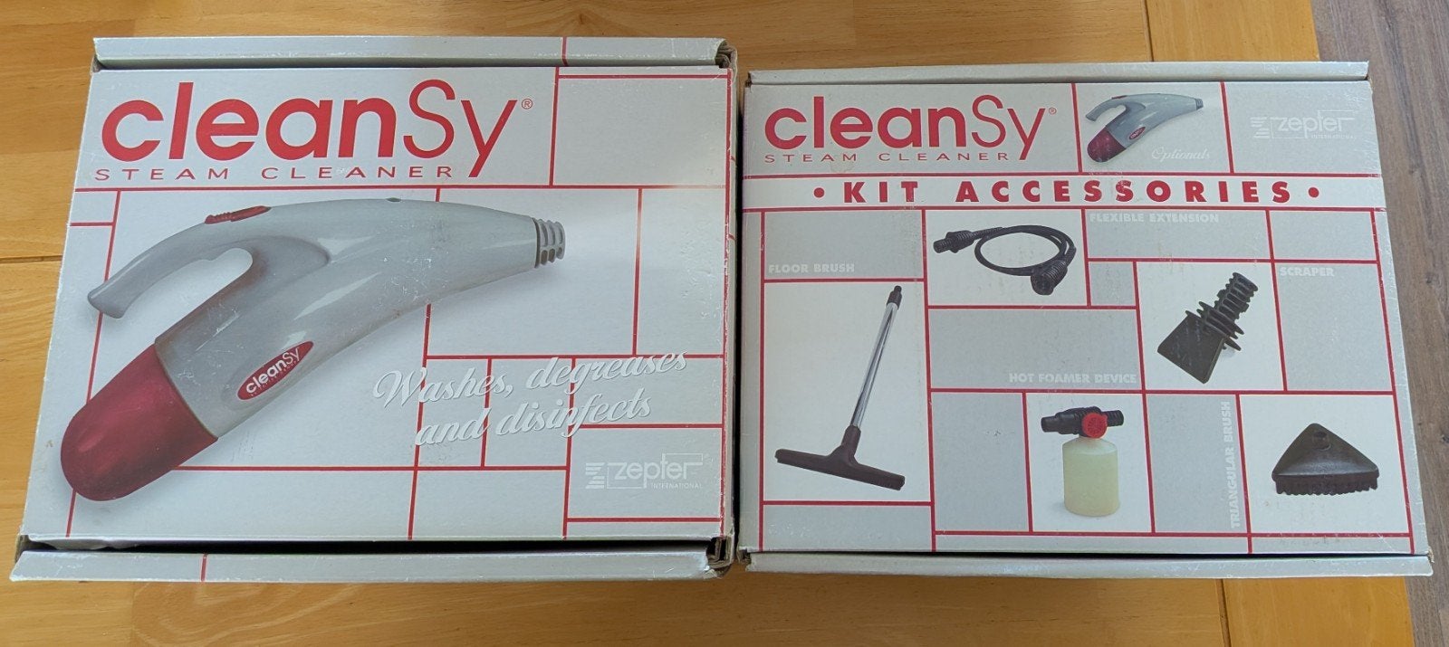 CleanSy Zepter Stoomreiniger met accessoires, Ophalen