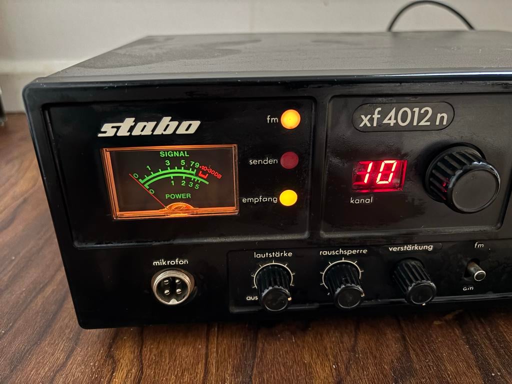 Stabo xf 4012 n CB-radio - Vintage Transceiver, Ophalen of Verzenden, Gebruikt, 15 km of meer, Portofoon of Walkie-talkie
