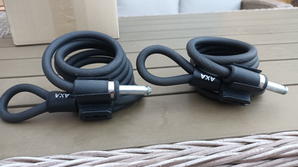 2 x AXA RLE 150/10  Lengte 150 cm Kabel Ø 10 mm, Ophalen of Verzenden, Nieuw, Insteekslot