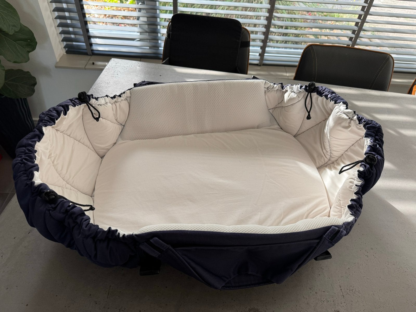 Najell SleepCarrier draagmand babynestje donkerblauw, Ophalen of Verzenden, Zo goed als nieuw