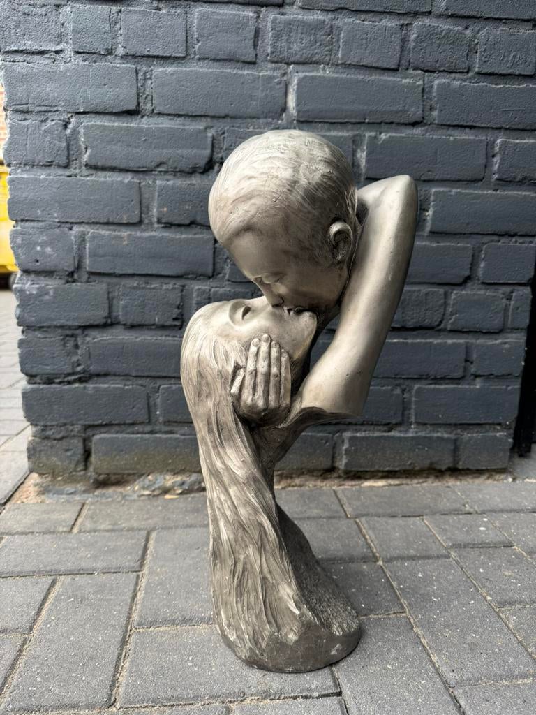 Vintage Austin Productions beeld lovers sculpture, Antiek en Kunst, Zilver, Overige onderwerpen, Gemerkt, Beeld
