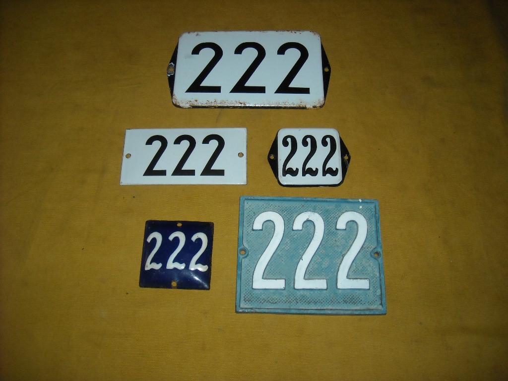 oud emaille huisnummer 222 ook 223 224 225 226 227 228 229 6, Ophalen of Verzenden
