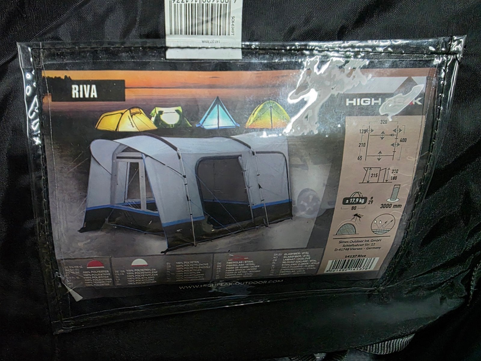 High Peak Riva Bustent Bus voortent tent campingtent, Ophalen of Verzenden, Zo goed als nieuw