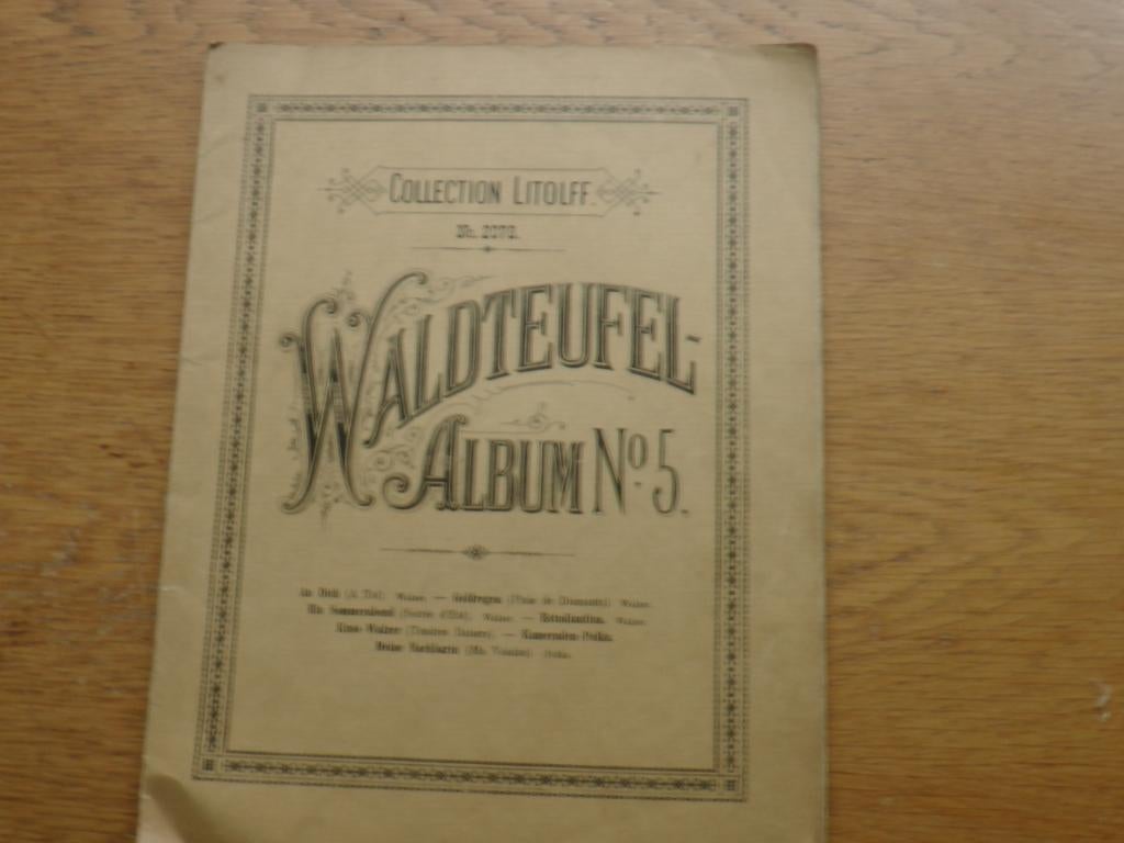 Waldteufel-album no. 5 -Voor piano, Muziek en Instrumenten, Gebruikt, Klassiek, Ophalen of Verzenden, Artiest of Componist