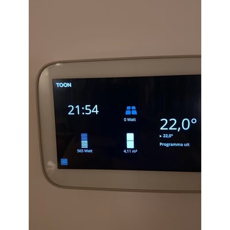 Toon 2 slimme thermostaat zgan geactiveerd en geroot, Doe-het-zelf en Verbouw, Ophalen of Verzenden, Slimme thermostaat, Zo goed als nieuw