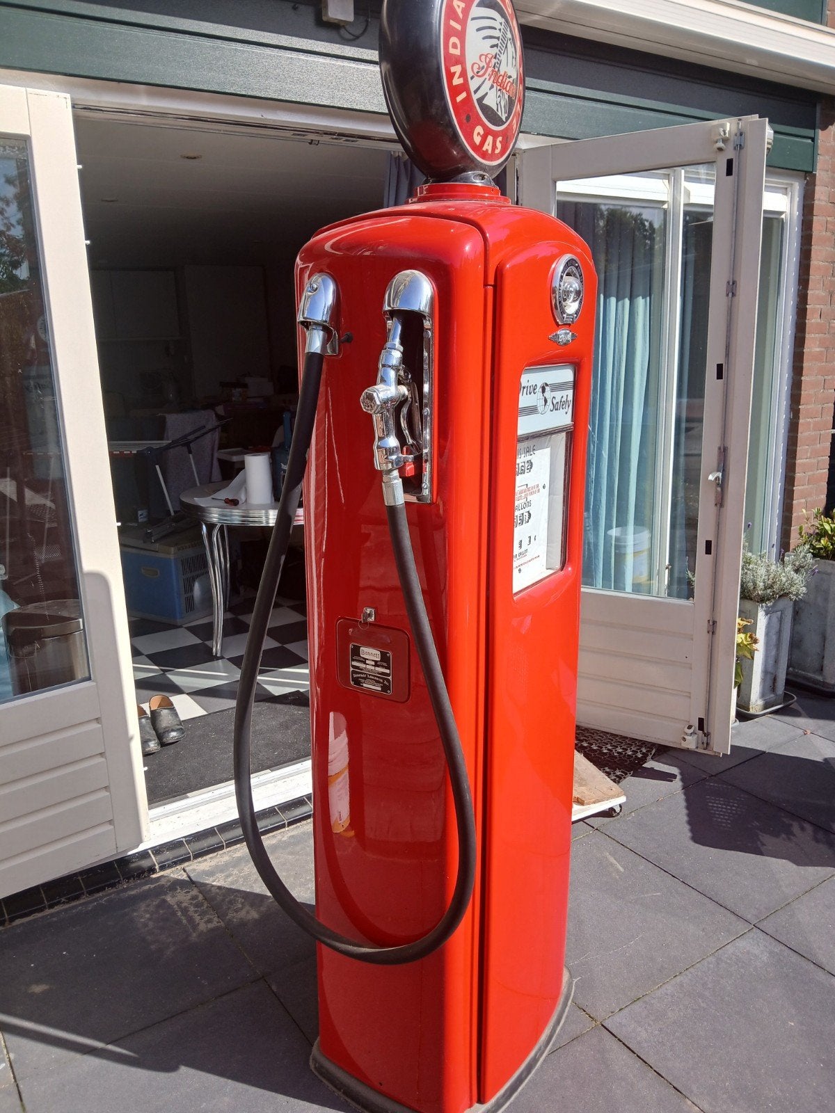 Vintage Bennett 646 Benzinepomp - Decoratief
