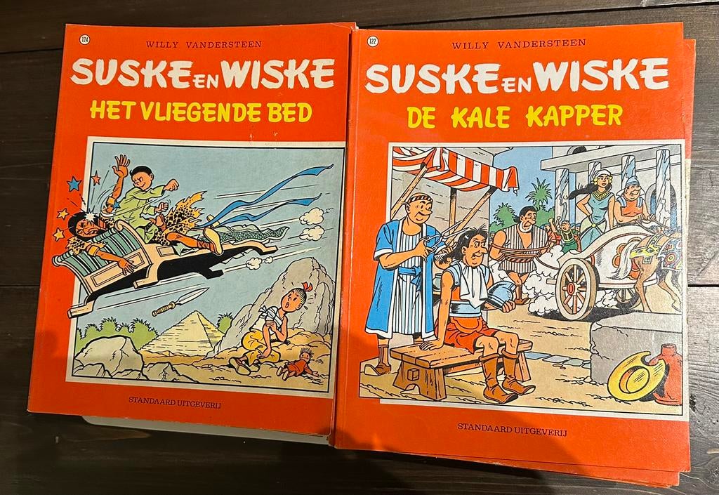 Vintage set van 36 Suske & Wiske stripboeken, Meerdere stripboeken, Ophalen of Verzenden, Gelezen