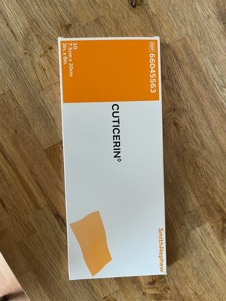 Cuticerin zalfkompres 7,5 x 20 cm 10st, Diversen, Verpleegmiddelen, Ophalen of Verzenden